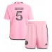 Maillot de foot Inter Miami Sergio Busquets #5 Domicile vêtements enfant 2024-25 Manches Courtes (+ pantalon court)